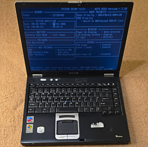 Toshiba tecra pentium m - toshiba, 14"